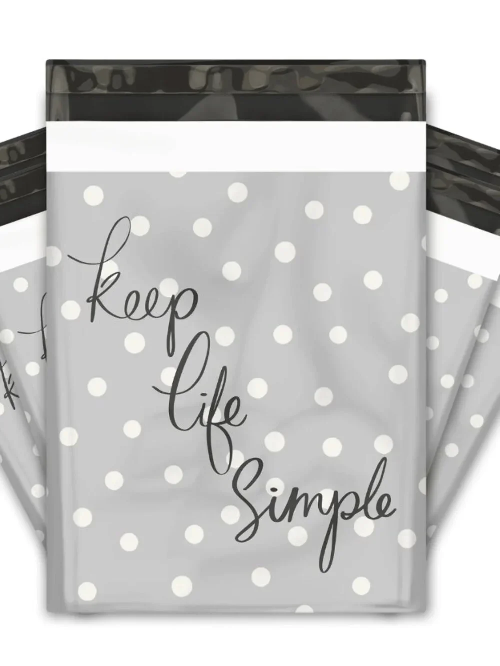 25 10x13 Polka Dots Designer Poly Mailers